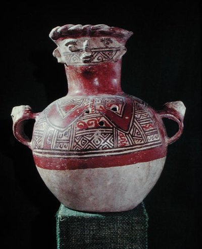 Funerary urn, from Mixco Viejo, Chimaltenango by Pre Columbian